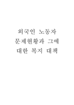 [사회문제]외국인 노동자 문제현황과 그에 대한 복지 대책-1