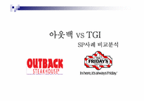 [판매촉진사례] 아웃백 vs TGI SP사례 비교분석-2