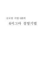 글로벌 기업 GE의 6시그마 경영기법 GE 기업소개-1