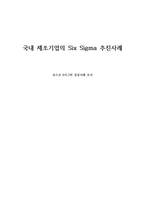 국내 제조기업의 Six Sigma 추진사례 포스코 6시그마 성공사례 조사 포스코 6시그마 분석 포스코 6시그마 추진과정 포스코 6시그마 세부전략 포스코 6시그마 활동성과 포스코 6시그마 WK SETTL-1