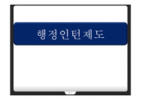 행정 인턴 제도-1
