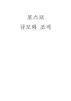 포스코 규모와 조직 포스코 개요 포스코 규모변화 조직도 포스코 창업기 포스코-1