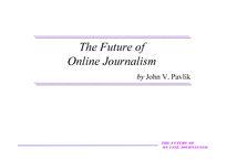 온라인 저널리즘의 미래 The Future of Online Journalism-1