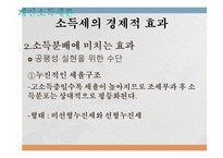 조세론 개인소득세론 소득세 개념과 경제적 근거 소득세의 경제적 효과 정치경제-10