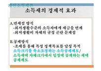 조세론 개인소득세론 소득세 개념과 경제적 근거 소득세의 경제적 효과 정치경제-13