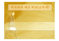 외국과의 세금 비교 소득세 ppt-1