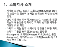 스와치 분해하기 소개 STP 전략 4P분석 SWOT 분석 경쟁사 분석 -3