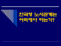한국형 노사 관계는 어떠해야 하는가 한국 노사 관계의 현주소 미국 노사 관계 주장-1