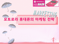 모토로라 휴대폰의 마케팅 전략-1
