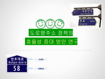 행정사례연구 도로명주소 정책의 효율성 증대 방안 연구-1
