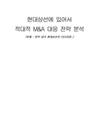 현대상선에 있어서 적대적 M&A 대응 전략 분석-1