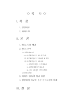 공급사슬관리 SCM 전략 SCM 도입 배경 SCM 전략 SCM 성공 요인-1