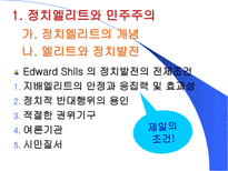 엘리트 리더쉽 연구 정치엘리트-5