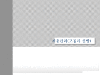 채용관리 모집과 선발 채용관리 중요성 채용관리 기본전략 한국기업 채용사례-1