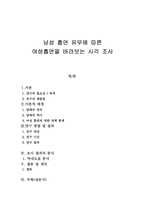 자연과학 남성 흡연 유무에 따른 여성흡연을 바라보는 시각 조사-1