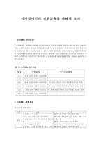 시각장애인의 전환교육을 파헤쳐 보자 시각장애 기관방문 복지관에서의 전환 교육-1