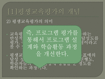 평생교육의 평가 - 평생교육평가의 모형-4