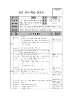 사회 교수 학습 과정안 환경과 더불어 살아가는 삶 학습지도안-1