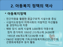 아동복지정책 - 아동복지정책 개요 - 아동복지정책 역사-15