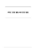 체육교육학습안 6학년 경쟁 활동 배드민턴 협동-1