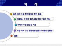 교육학 초등학교 국어 수업을 전문화하는 교사의 능력-2