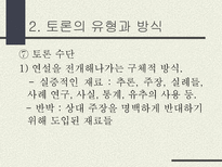 토론의 방식과 실제 남을 설득하기 위한 말하기 토론이란 무엇인가 토론 정의 토론 필요성 토론 이익 일반적 토론 특징 토론 유형 토론 방식 토론 진행 토론 규칙-15
