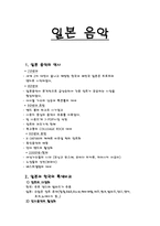 인문과학 일본 음악-1
