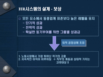 프로젝트 개발팀을 위한 HR시스템 HR시스템 직무특성 HR시스템 외부환경 XYZ 프로덕션 내부환경 HR시스템 설계 HR시스템 시사점 HR시스템 상황분석 HR시스템 교육 HR시스템 성과측정 HR시스템-7