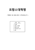 프랑스대혁명 혁명은 왜 프랑스에서 시작되었는가-1
