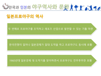 한국과 일본의 프로야구 야구의미 한국과 일본의 야구기원 한국과 일본의 야구역사-10