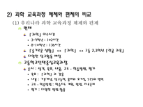 과학 교육과정 내용의 선정과 조직 과학 교육과정의 비교-12