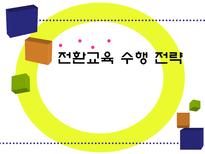 전환교육 수행 전략 전환교육 구성과 원칙 전환교육 계획수립 단계와 적용 개별화-1