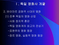 독일 영화사 표현주의와 나치즘을 중심으로 독일 영화사 개괄 바이마르 공화국 시-6