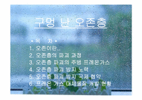 [지구환경] 구멍난 오존층-1