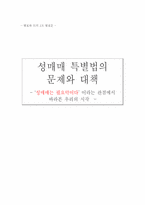 성매매특별법의 문제와 대책-1