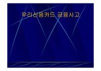 [수학과 현대사회] 우리신용카드 금융사고-1
