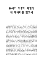 20세기 최후의 게릴라 u 게바라를 읽고서 u 게바라 줄거리 u 게바라 독후감-1
