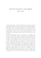 [사회학개론] 제주지역 민간신앙의 구조와 변용을 읽고 나서-1