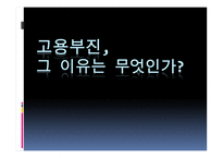 고용부진, 그 이유는 무엇인가-1