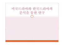 미국드라마와 한국드라마의 분석을 통한 연구-1