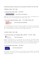 Intellectual property resources on the Internet 인터넷에 지적 재산 자원-1