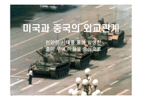 사회과학 미국과 중국의 외교관계 천안문 사태를 통해 발생한 중미 무역 마찰-1