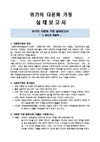 위기의 다문화 가정 실태보고서 - 그 원인과 해결책-1