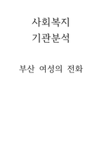 사회복지 기관분석 부산 여성의 전화 부산 여성의 전화 주요사업 부산 여성의 전화-1