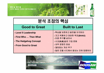 [경영전략] 위대한 기업 진로와 비교기업 두산- 주류산업 내 소주를 초점으로-4