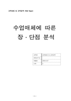 [교육공학] 수업매체에 따른 장단점 분석-1