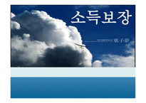 소득보장 소득보장정책 소득보장방법 유형 소득보장제도 구조 소득보장제도 특성-1