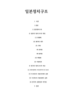 일본정치 일본정치구조 일본의 정치구조의 일본정치의 천황제 일본정치-1