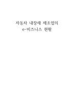 자동차 내장재 제조업의 비즈니스 현황-1