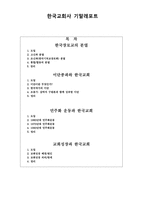 [레포트] 한국교회사-1